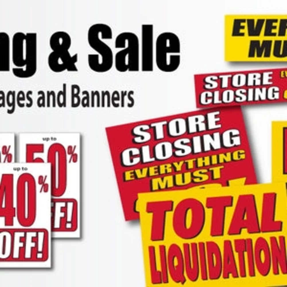 Store Closing Sale Signs - Picture 1 of 16
